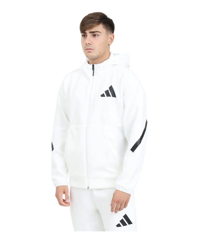 

Толстовка на молнии в стиле Zne Adidas, белый