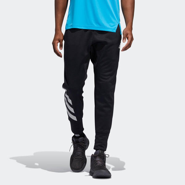 Спортивные штаны adidas Act Side Stripe Printing Sports Long Pants Black, черный — фото 3
