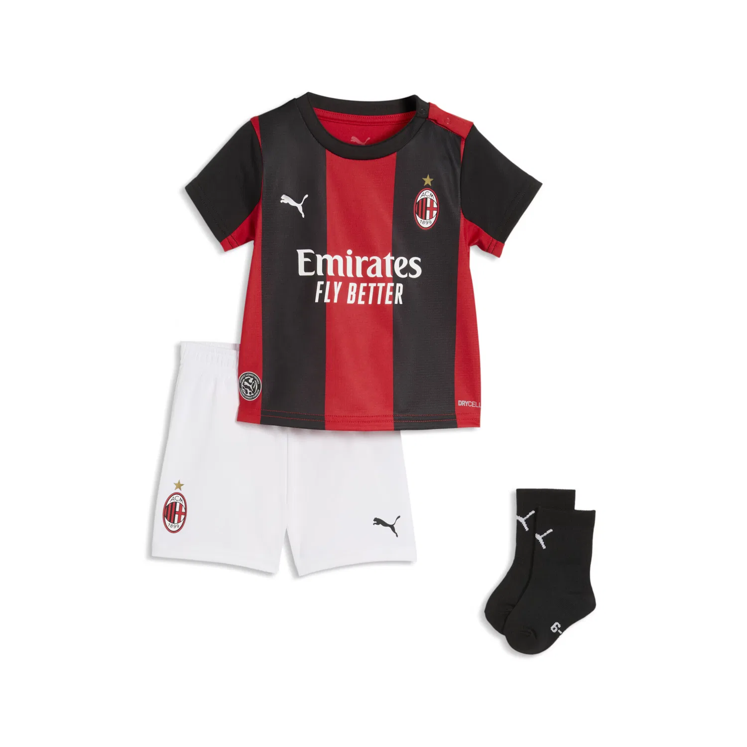 Спортивный костюм Puma AC Milan 26/27 в черно-белом цвете