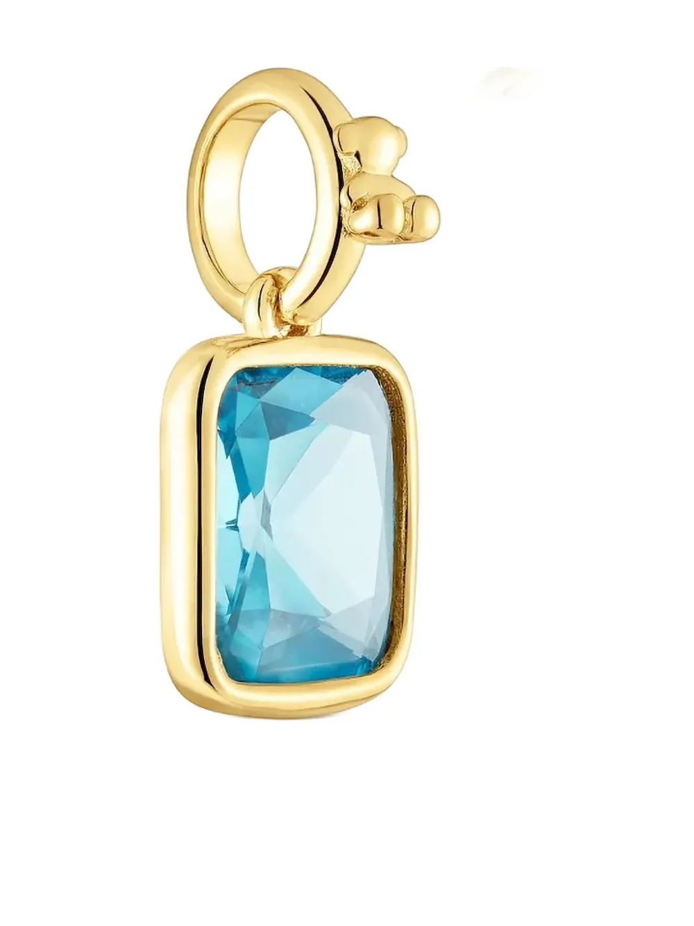 

Подвеска с квадратным камнем TOUS, золотой