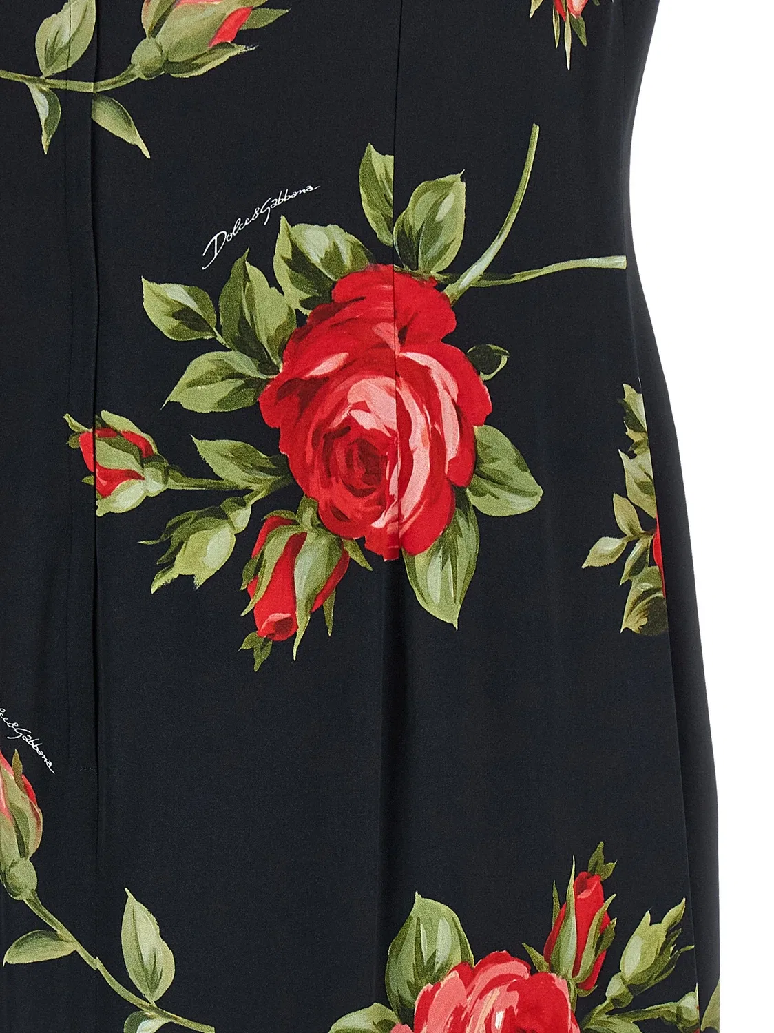 Платье «Букет Роз» DOLCE & GABBANA, черный — фото 4