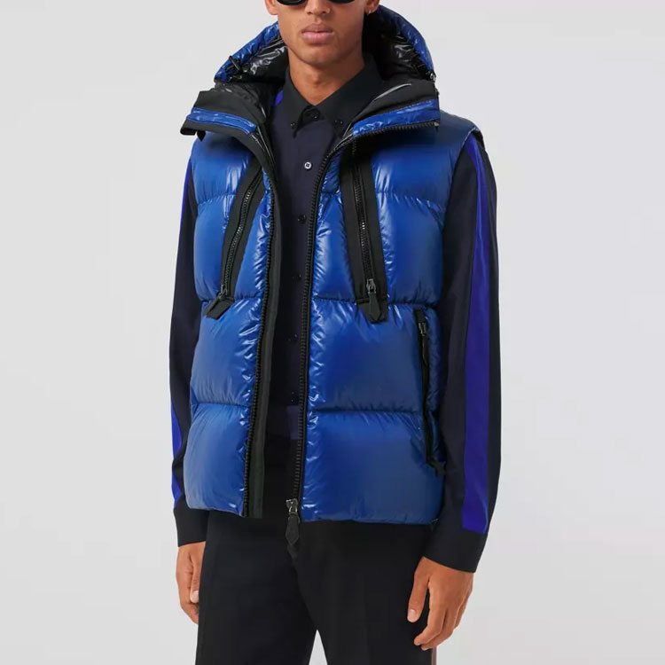 Куртка пуховая Burberry Ocean синий — фото 4