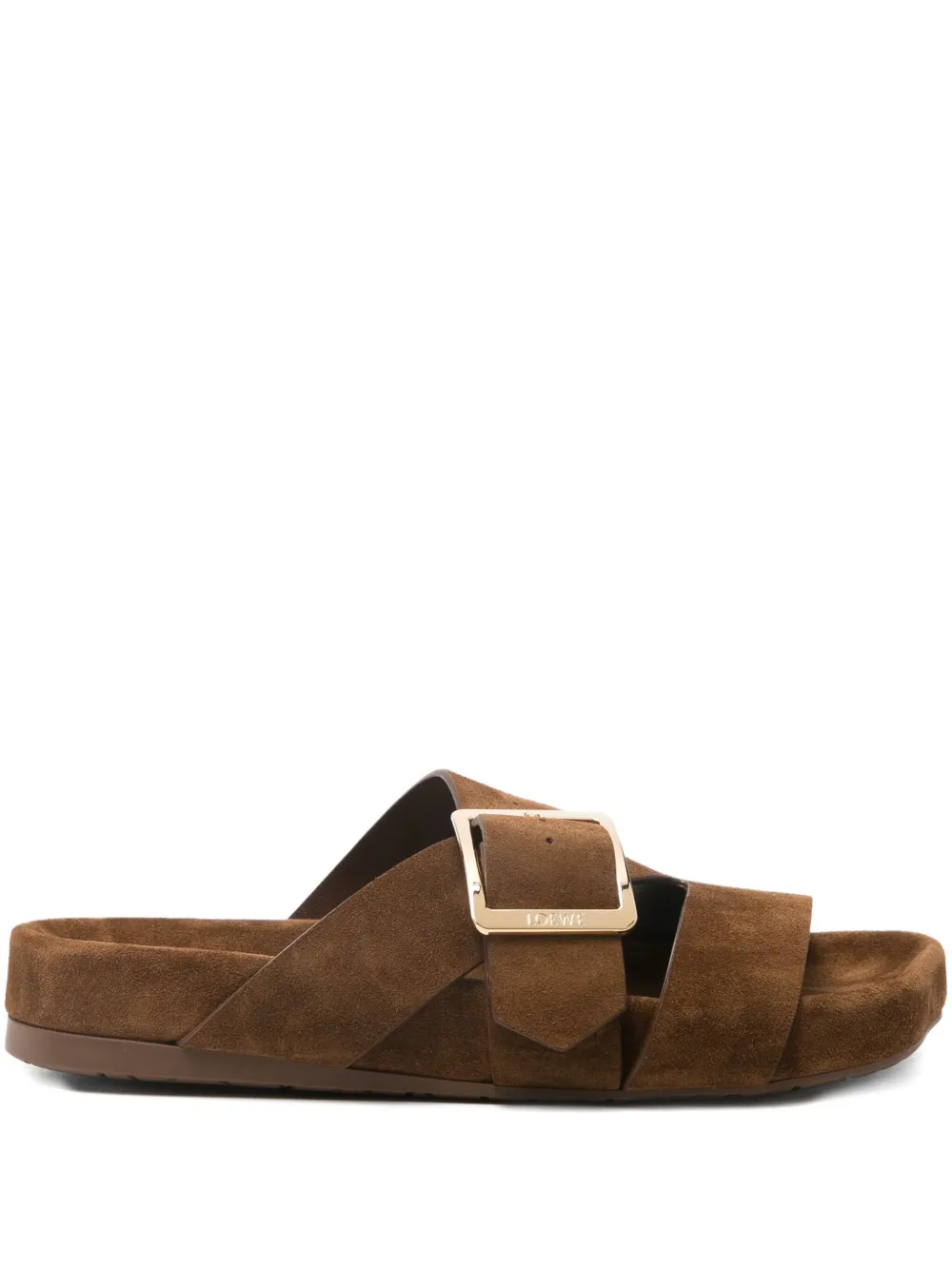 Босоножки Ease Buckle LOEWE, коричневый
