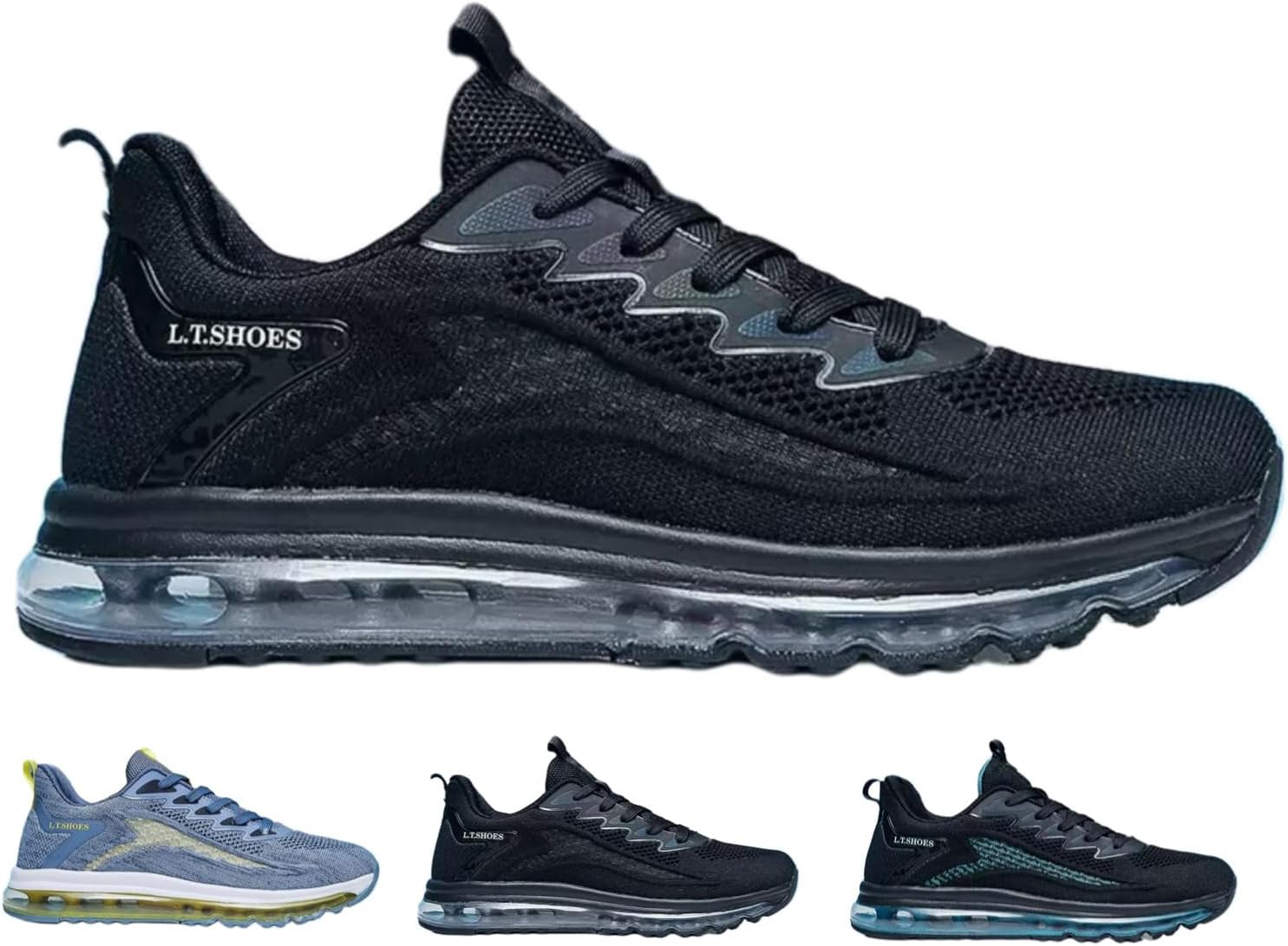 

Мужские и женские модные кроссовки MACEFIL, стиль ретро Y2K, дышащие, легкие, с противоскользящей подошвой для занятий в спортзале, ходьбы и спорта, черный