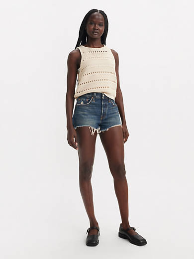 

Женские шорты 501 Original Fit с высокой посадкой Levi's, цвет New Look - Dark Wash