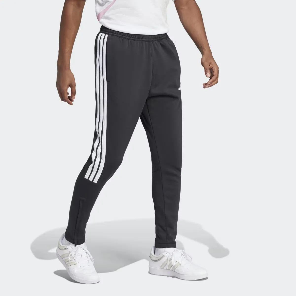 Мужские флисовые брюки Adidas House of Tiro, черный — фото 4