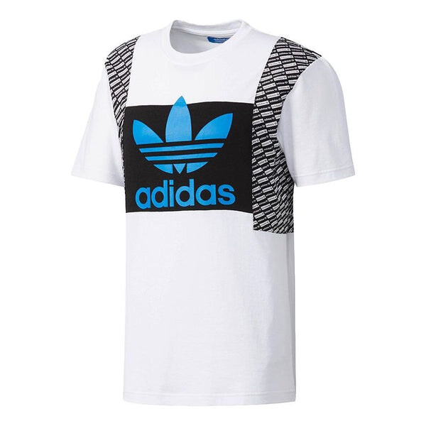 

Футболка originals 2 lond causual sports printing round collar male white Adidas, белый