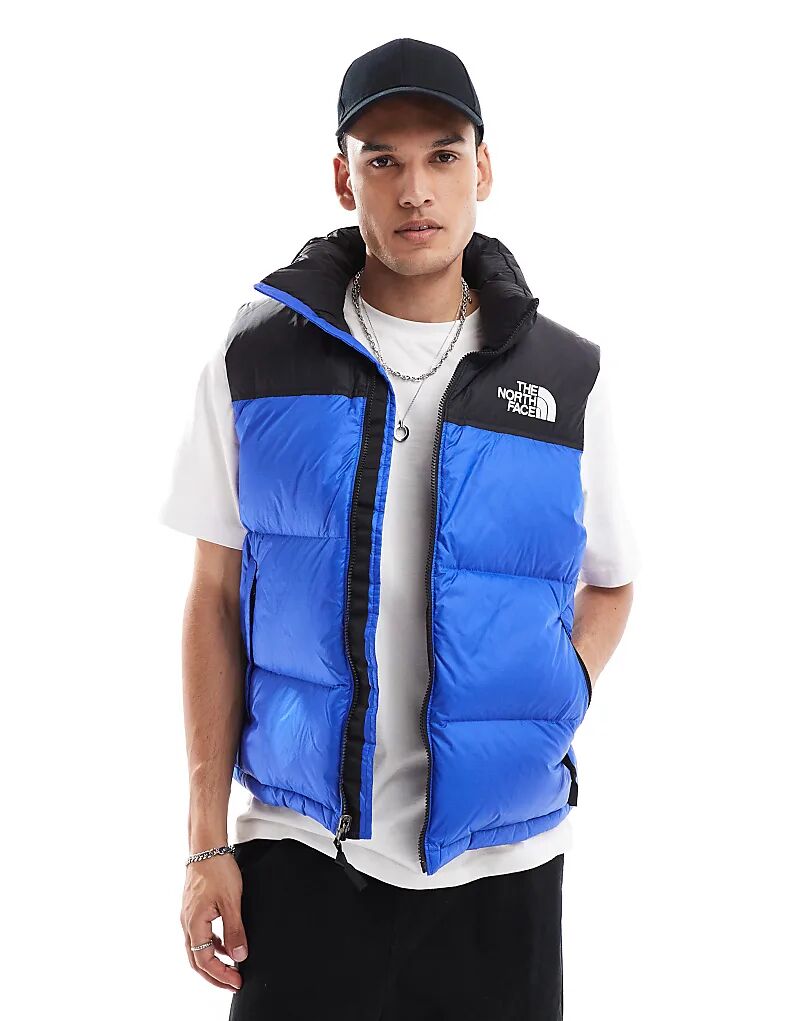

Стеганый жилет Retro Nuptse синего цвета The North Face