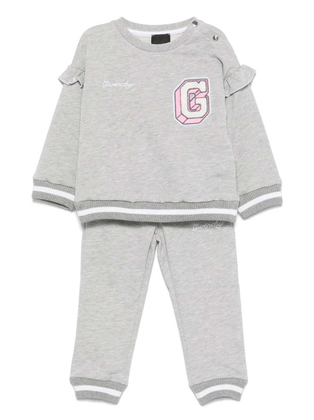

Спортивный костюм с нашивкой-логотипом Givenchy Kids, серый