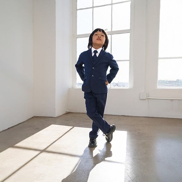 Костюм для мальчиков 12m-4t knox 5-piece slim fit Suit The Boyz, Navy — фото 3
