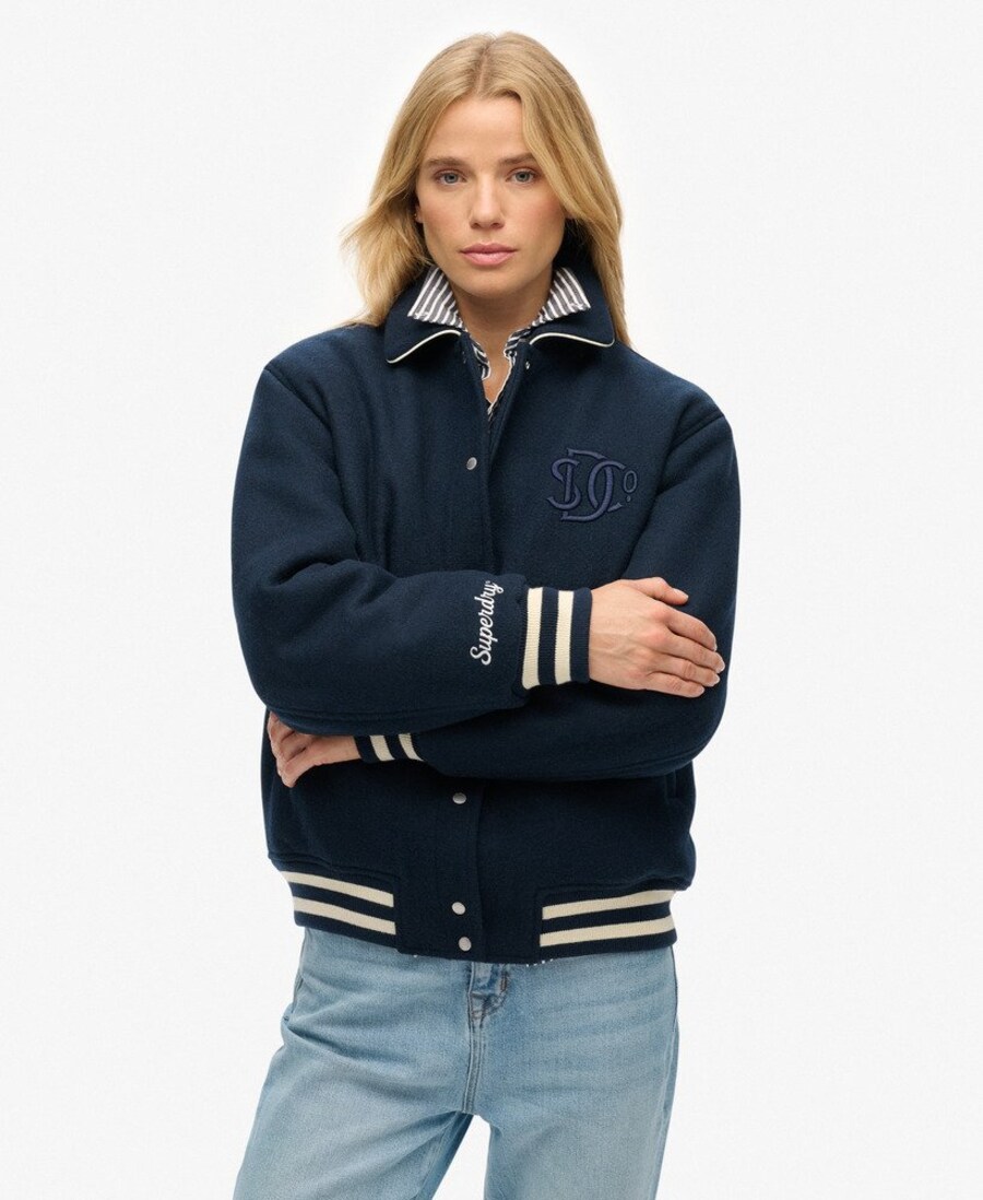 Демисезонная куртка Superdry Country Club, Dark blue — фото 2