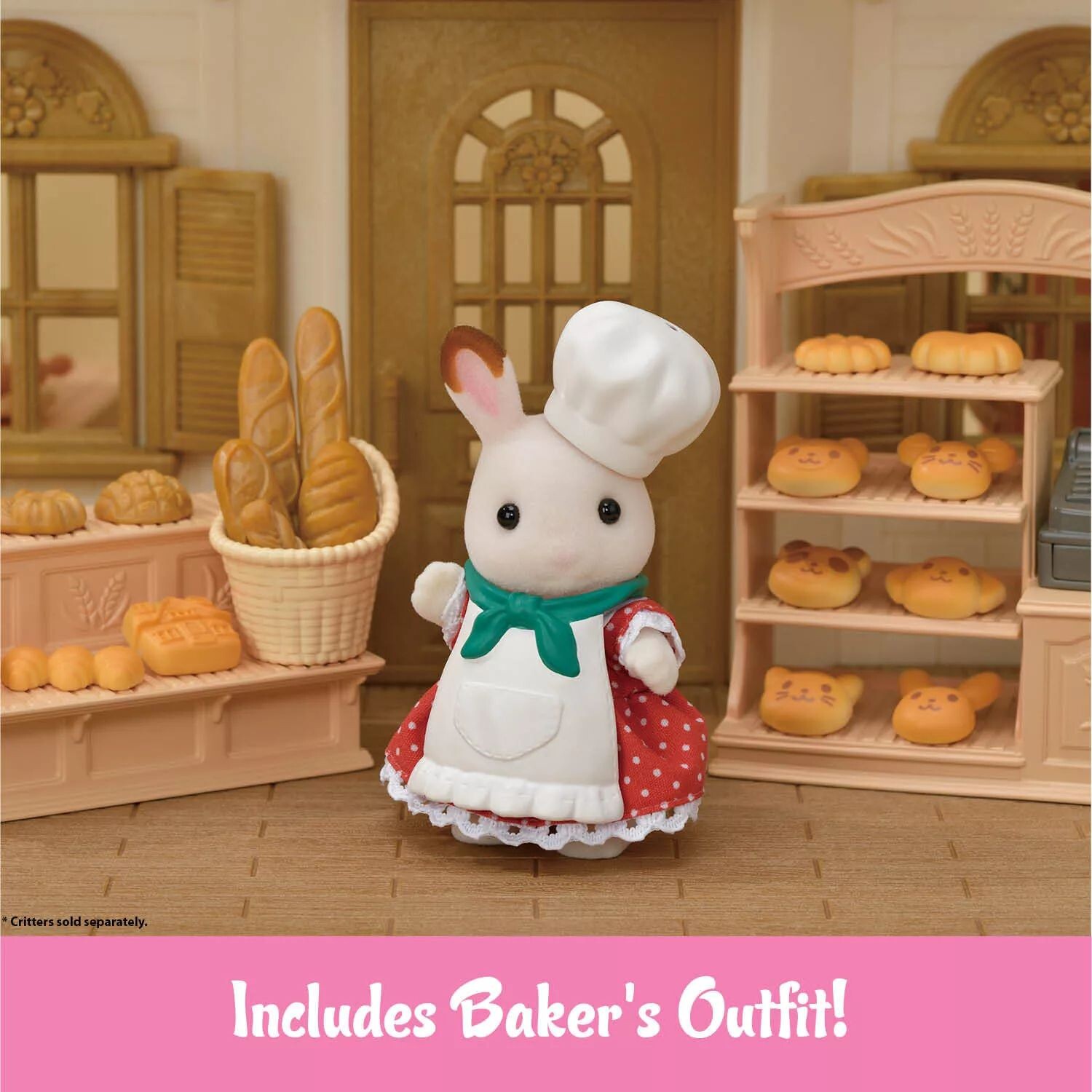 Стартовый набор Calico Critters Bakery Shop, кукольный домик, игровой набор с мебелью и аксессуарами Calico Critters — фото 4