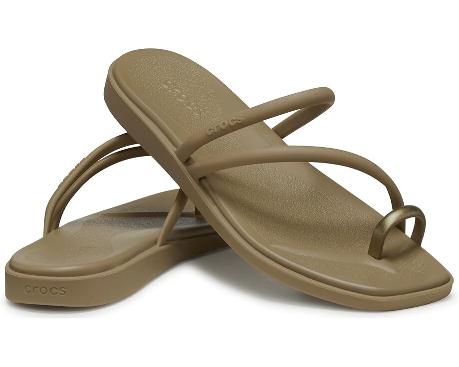 

Сандалии Crocs Miami Toe Loop Sandals, цвет Sepia Metallic