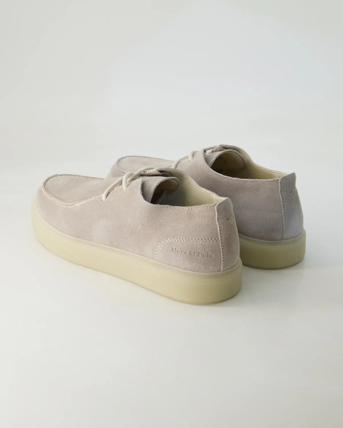 Классические шнурованные туфли из велюра Marc O'Polo Shoes, бежевый — фото 3