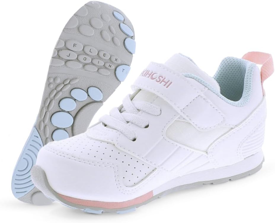 

Кроссовки TSUKIHOSHI Boys Racer (Toddler/Little Kid), белый/розовый