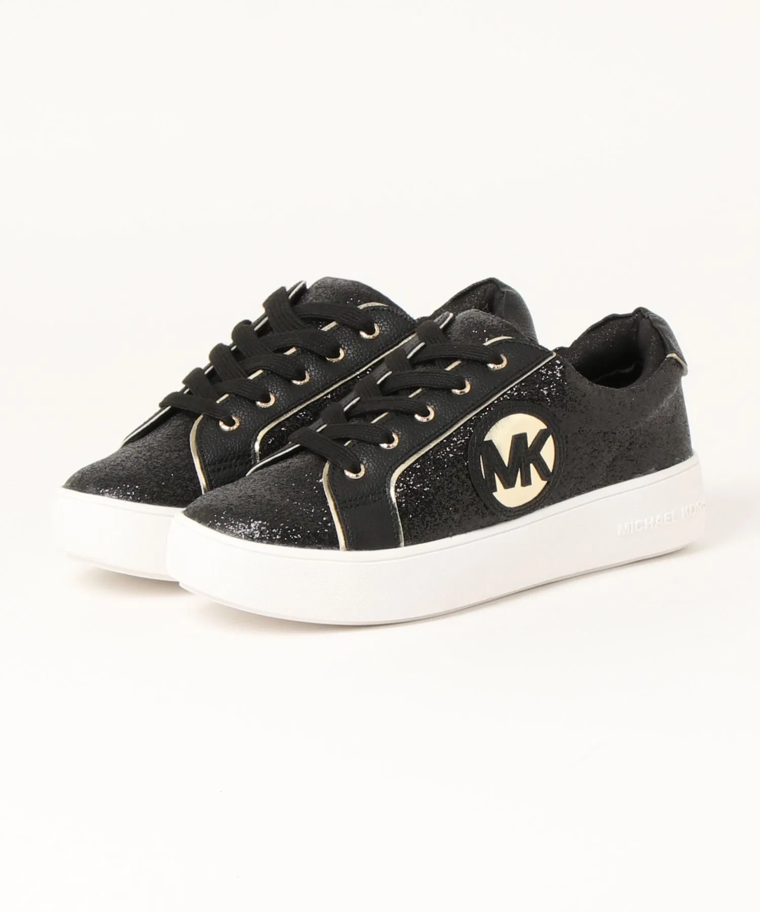 Детские кроссовки MICHAEL KORS Jordana Poppy чёрные с золотом