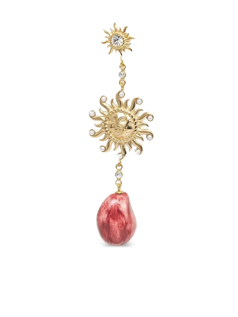 

Серьги с жемчугом GUESS USA, красный