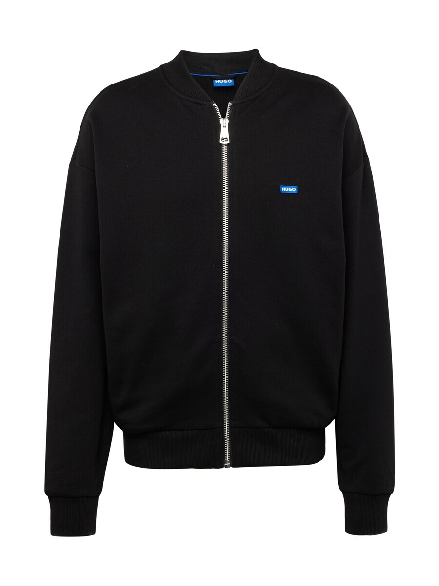 

Худи HUGO Zip-Up Hoodie Narane, черный