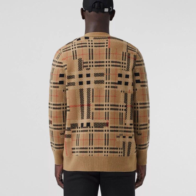 Свитер Burberry мужской кашемировый, архив бежевый — фото 3
