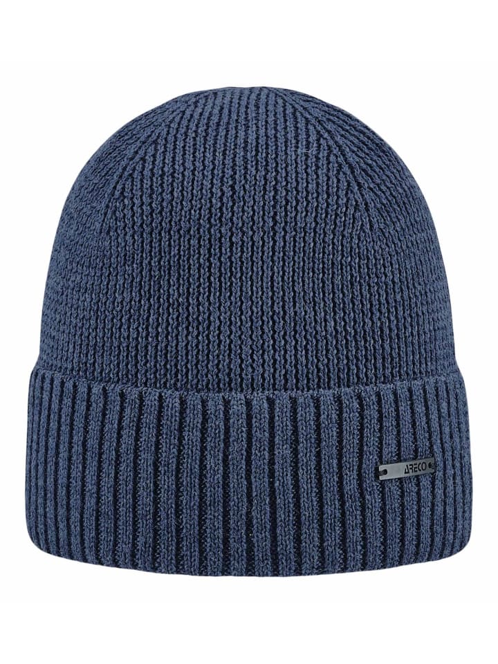 

вязаная шапка синего цвета ARECO