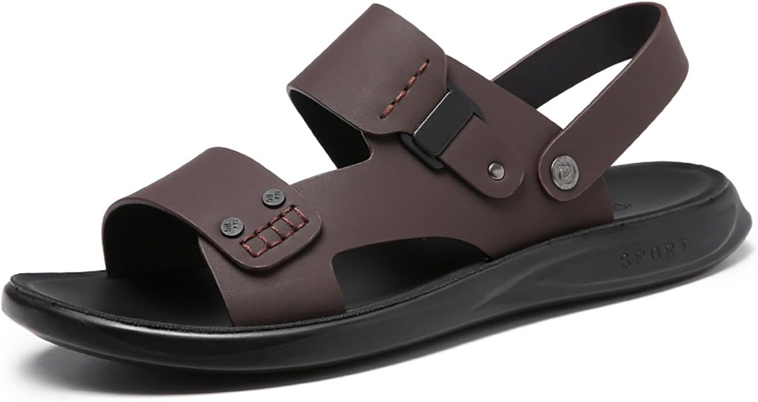 

Мужские пляжные сандалии Быстросохнущие слайдовые Легкие Ультрамягкие Комфортные Мужские спортивные кроссовки Комфортные повседневные сандалии Generic, коричневый