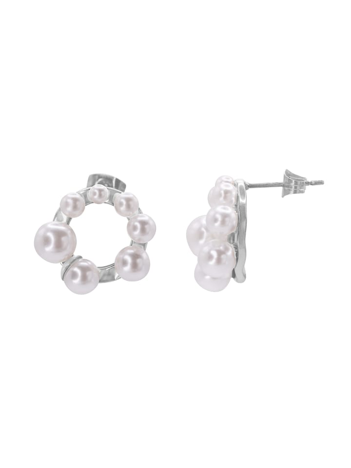 

Steel_Art Женские серьги-гвоздики с жемчугом, Manius, серебристого цвета, полированное серебро