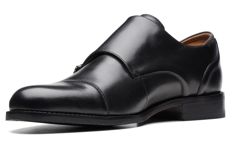 Clarks Мужские повседневные туфли из натуральной кожи черные — фото 4
