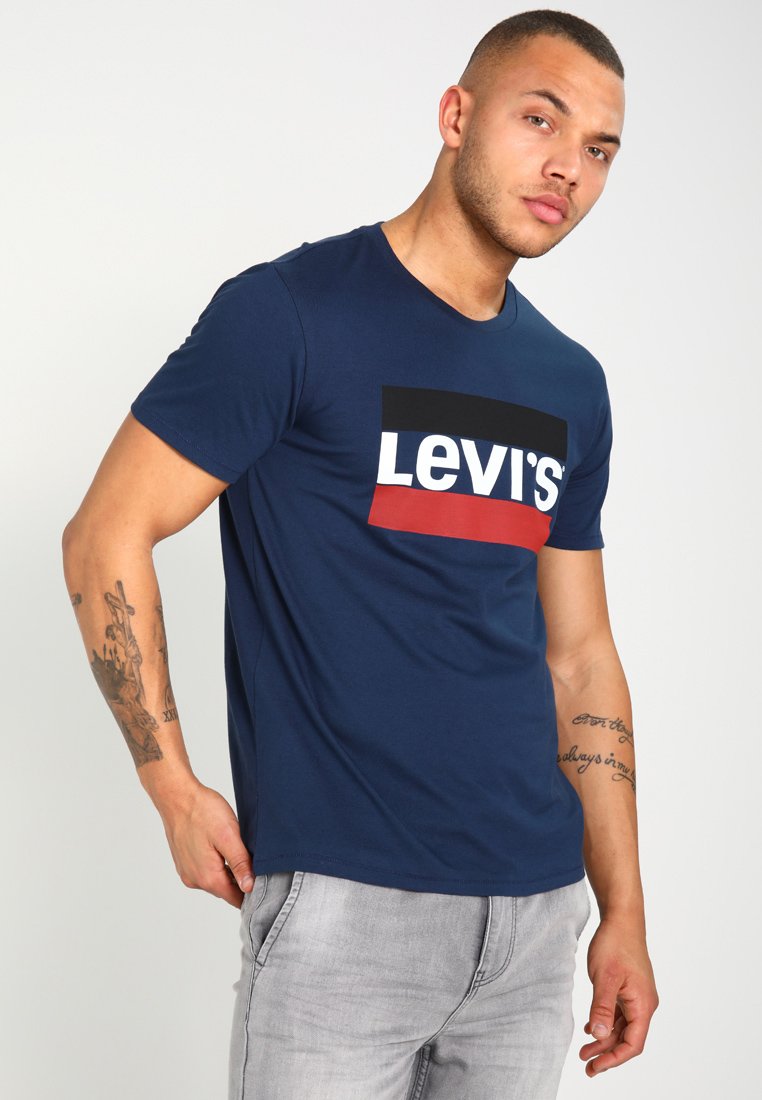 

футболка с принтом Sportswear Logo Tee Levi's, цвет navy