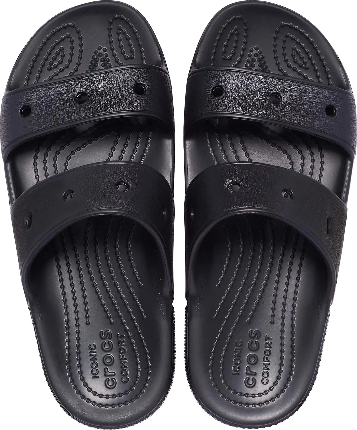 Классические сандалии Crocs унисекс, Black Grey — фото 2