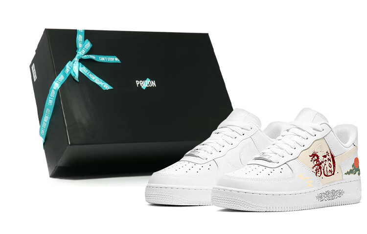 

Кроссовки Nike Air Force 1 Skateboarding Shoes Men Low-top White/Brown, белый
