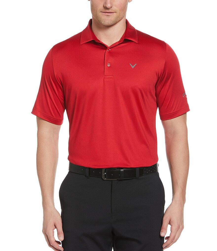 

Однотонная рубашка-поло Callaway с короткими рукавами Swing Tech, красный
