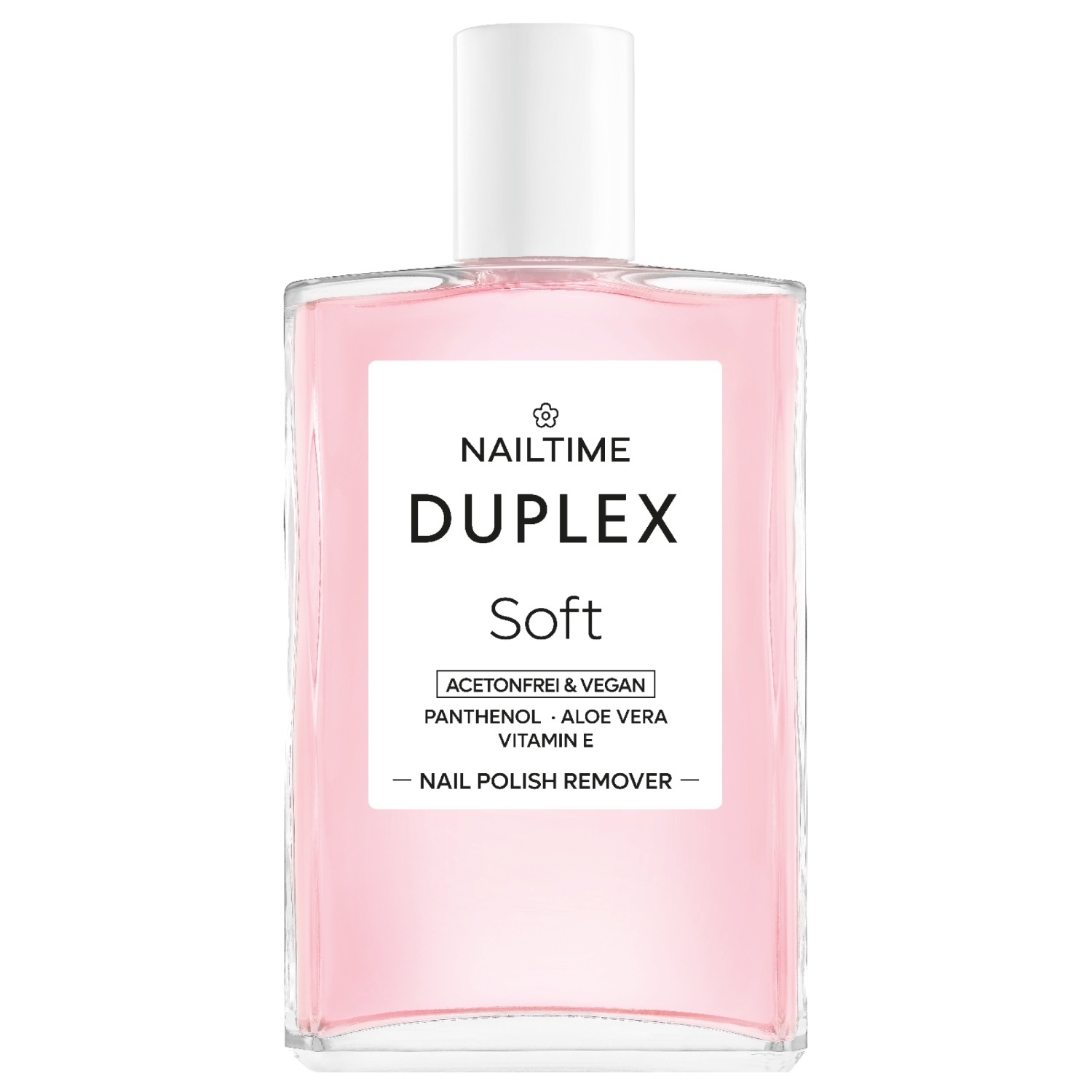 

Жидкость для снятия лака duplex soft nail polish remover acetonfrei & vegan Nailtime, объем 100 мл