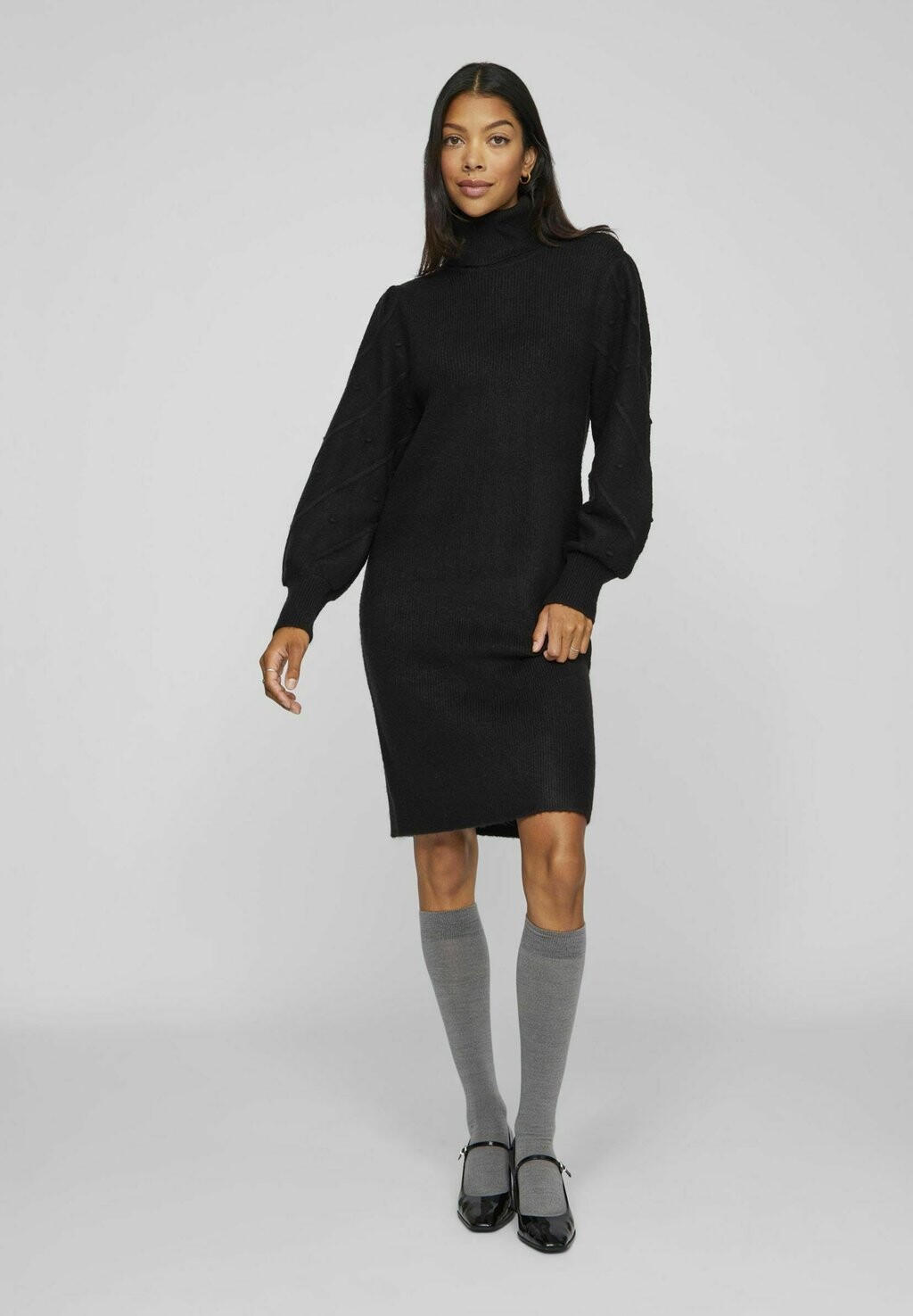 

Платье-джемпер VICOSY ROLLNECK VILA, черный