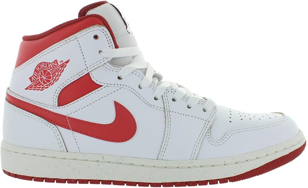 

Мужские кроссовки Nike Air Jordan 1 Mid Se, White/Lobster Dune/Red Sail-White