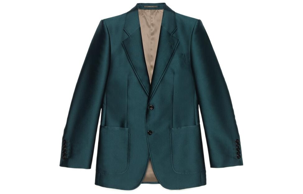 

Куртка мужская павлинье-зеленая Gucci, зеленый