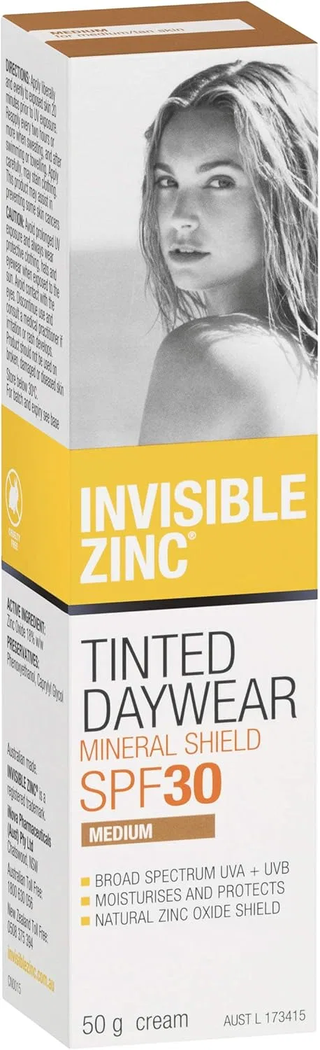 Крем для лица SPF INVISIBLE ZINC Дневной -основа Medium +
