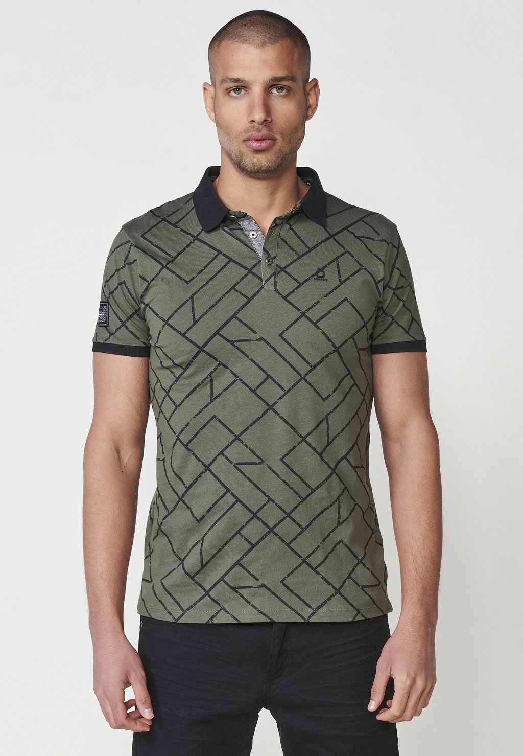 

Поло SHORT SLEEVE Koroshi, цвет Kaki Khaki