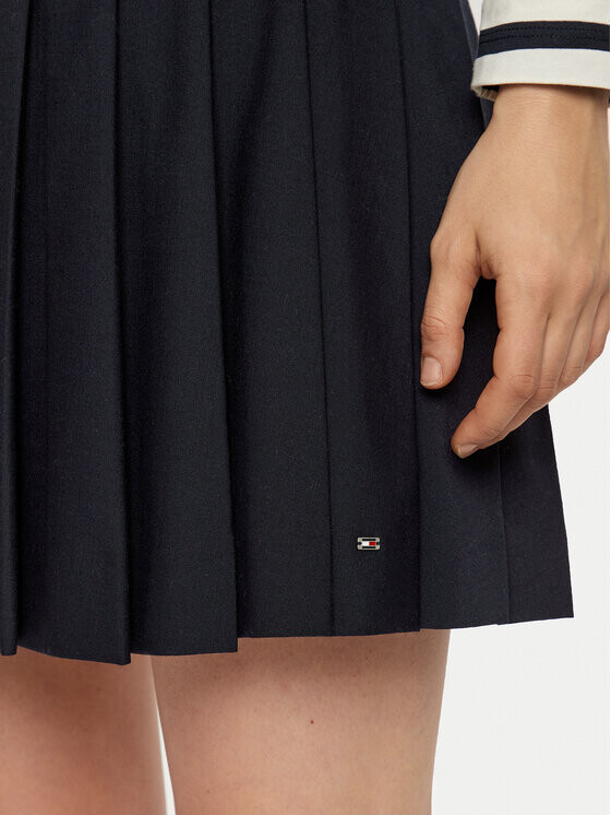 Плиссированная юбка стандартного кроя Tommy Hilfiger, синий — фото 4