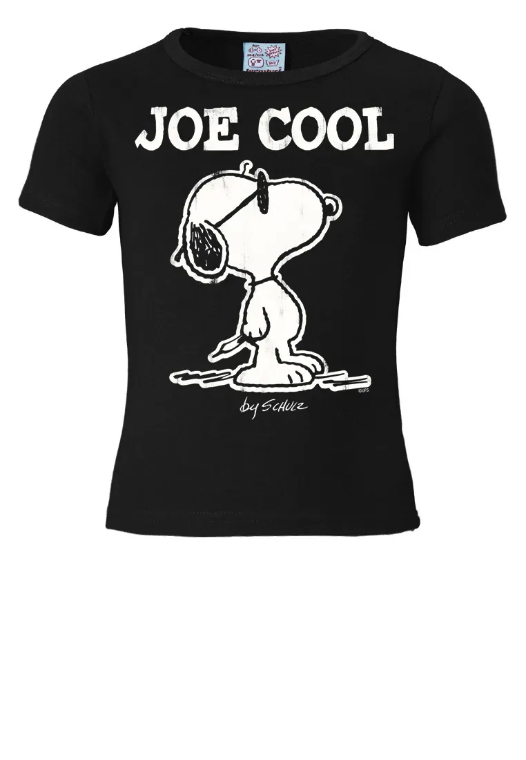 

Футболка Logoshirt "Snoopy - Peanuts - Joe Cool" с ретро-принтом, черный