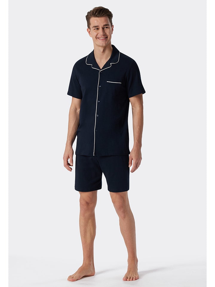 

Schiesser Темно-синяя пижама