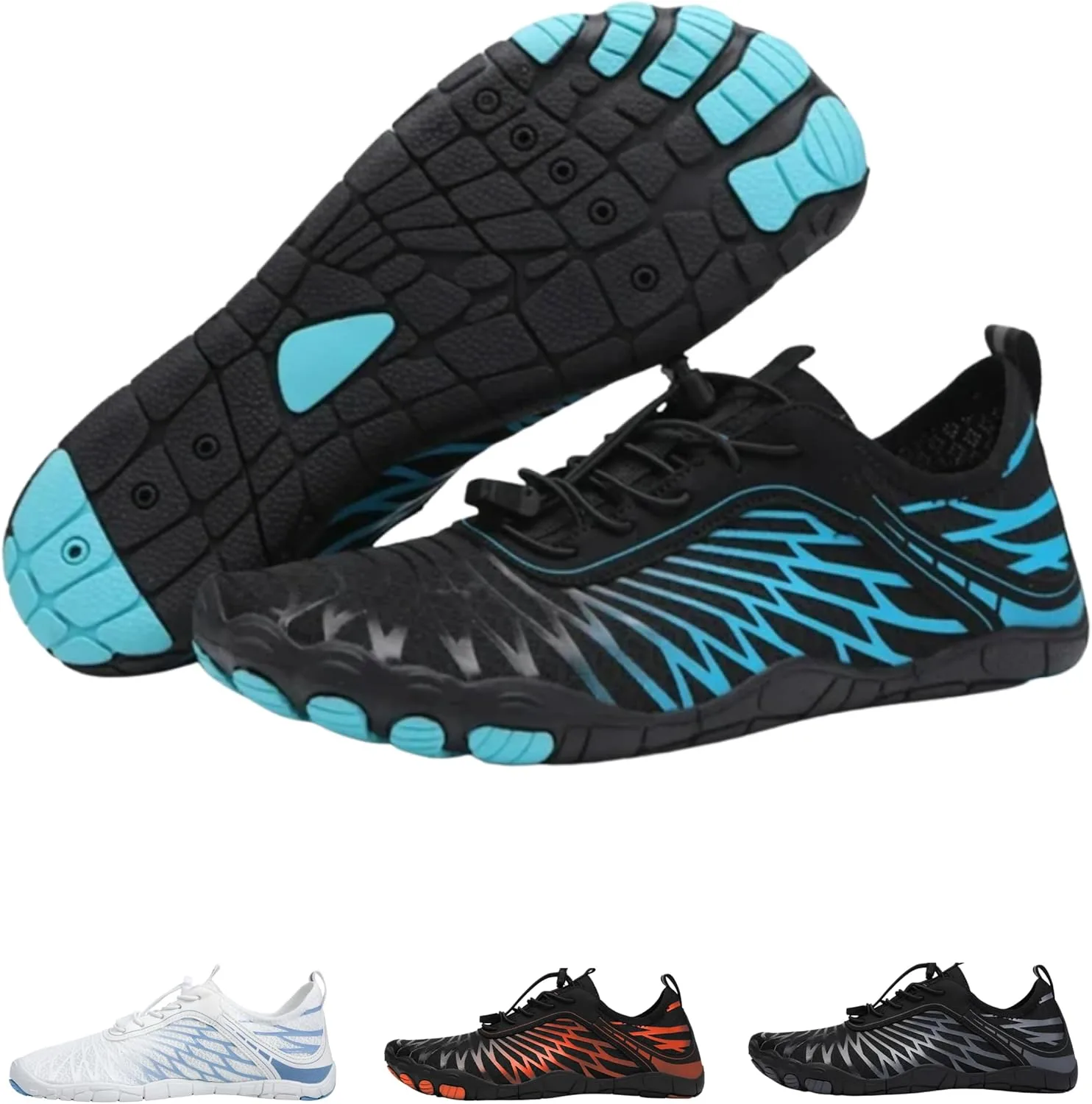 Кроссовки Походная обувь Lazuli Pro Barefoot Shoes, минималистичные, легкие и удобные, с поддержкой стопы, для бега поресеченной местности, походов, занятий в спортзале и ежедневной ежедневной программы (унисекс) Hike Footwear, синий