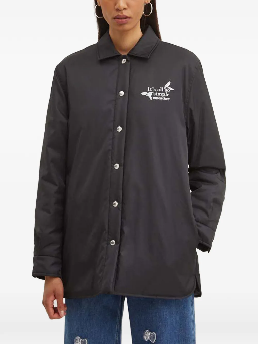 

Куртка с принтом Moschino Jeans, черный