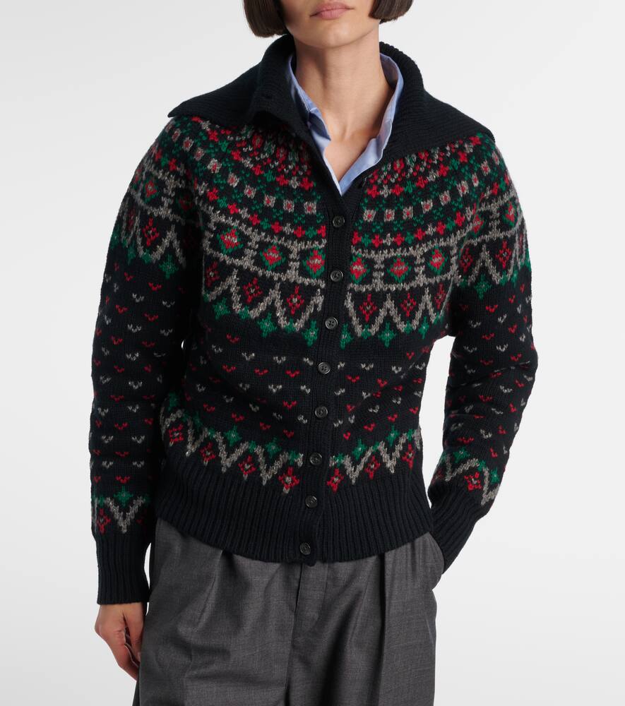 Шерстяной кардиган с хлопком Polo Ralph Lauren, Polo Black Multi — фото 3