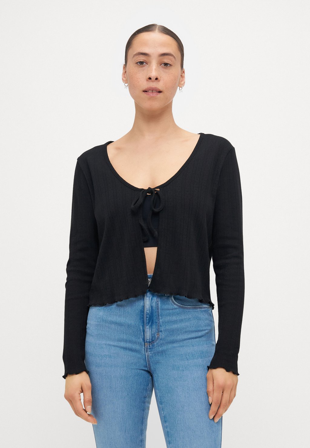 

Кардиган ONLCARLOTTA STRING CARDIGAN ONLY Petite, черный