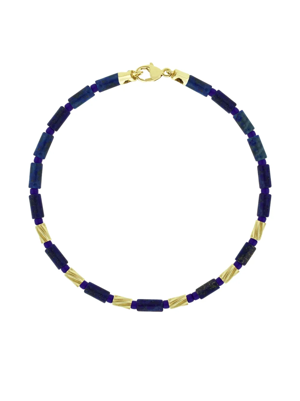 

Браслет из желтого золота 14 карат с лазуритом Luis Morais