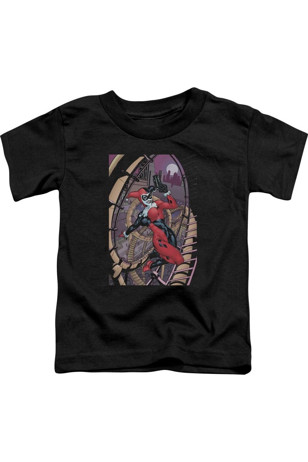 

Футболка с коротким рукавом для малышей Batman Harley Gildan, черный