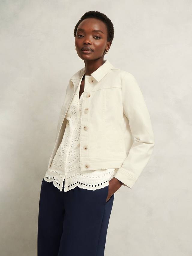 

Джинсовая куртка Selborne Boxy Hobbs, Milky White