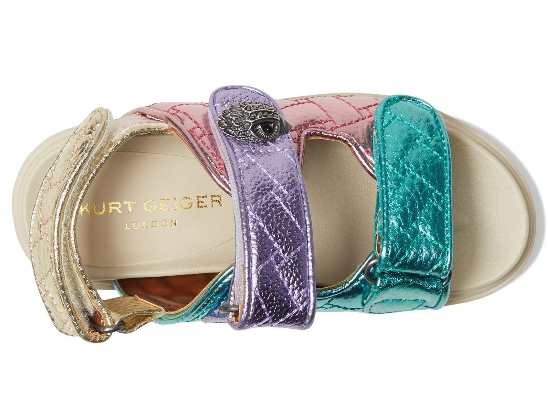 Сандалии Kurt Geiger London Kids Mini Orson, цвет Pastel Rainbow — фото 2