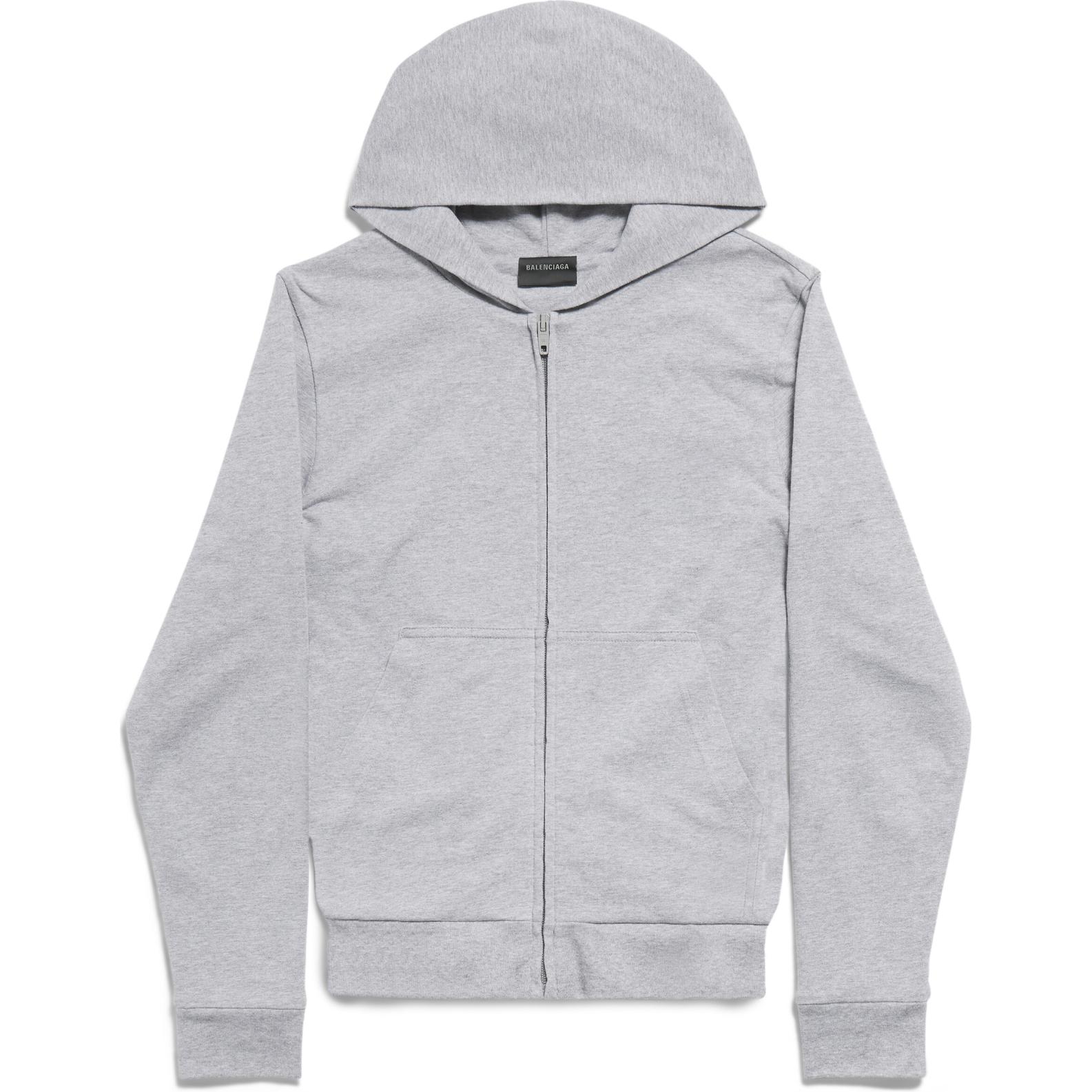 Толстовка FW24 Slim Fit Unisex Balenciaga, серый/белый — фото 3