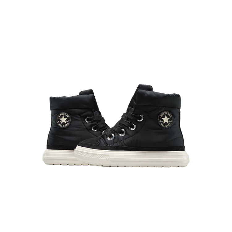 Термостелька chuck taylor all star детские хлопковые ботинки unisex Converse, черный/белый — фото 4